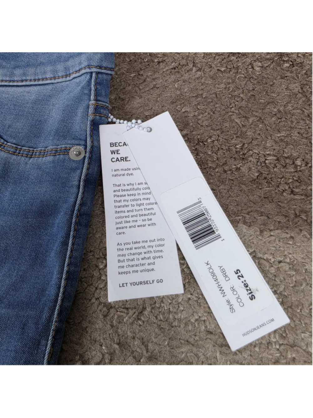 HUDSON Blair High Rise Super Skinny Jeans Women’s Size 25 NWT - Picture 4 of 13